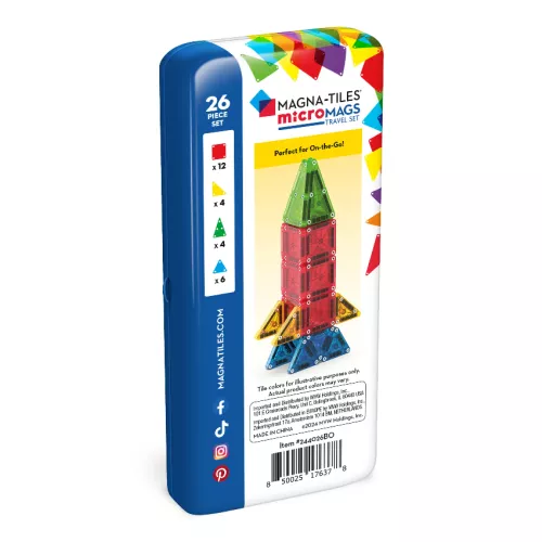 MAGT006 Magna-Tiles Micromags Travel Set 小巧磁力片便攜套裝 - 26塊