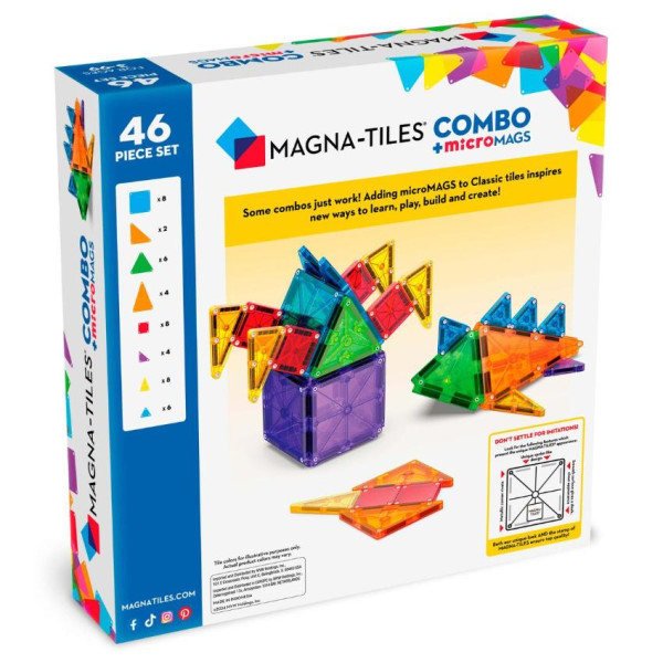 MAGT008 Magna-Tiles + Micromags (46件) 組合套餐