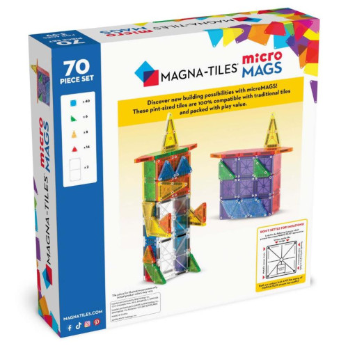 MAGT010 Magna-Tiles Micromags 微型磁吸拼圖 (70件)