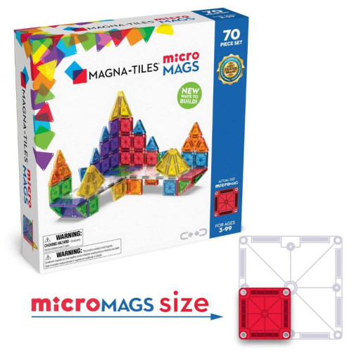 MAGT010 Magna-Tiles Micromags 微型磁吸拼圖 (70件)