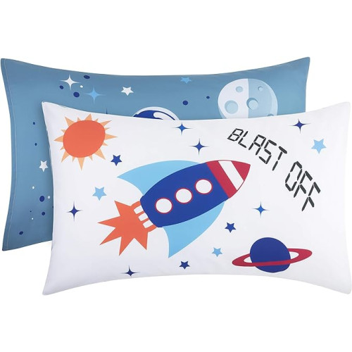 (美國兒童床專用) SR#0938/4piece-Space (Everyday Kids Space Bedding Set) 兒童床上用品